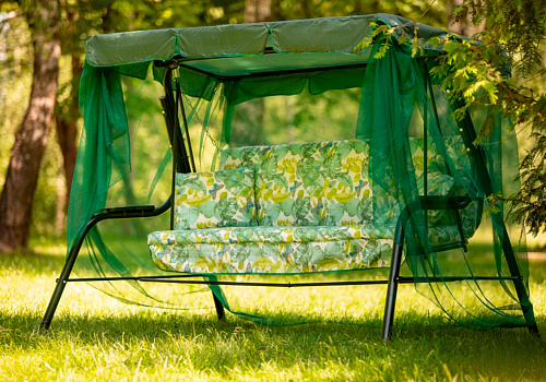 Качели садовые 3-х местные Варна разноцветные