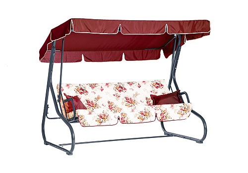 Качели садовые 3-х местные Новара бежевые