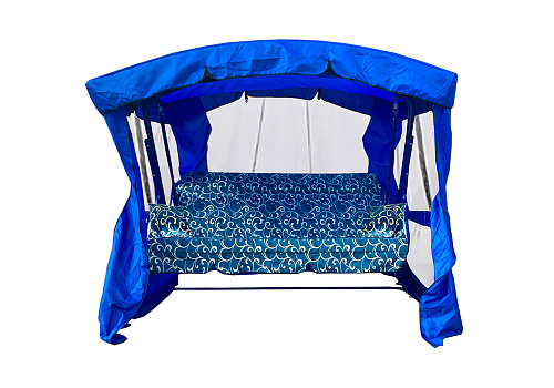 Качели садовые 3-х местные Ранго синие