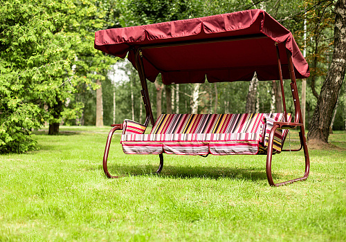 Качели садовые 3-х местные Родео разноцветные