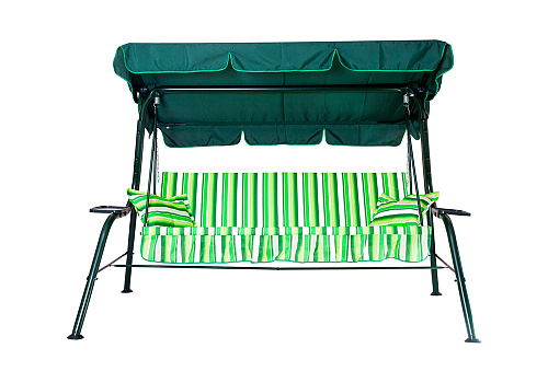 Качели садовые 3-х местные Стандарт Nova зеленые