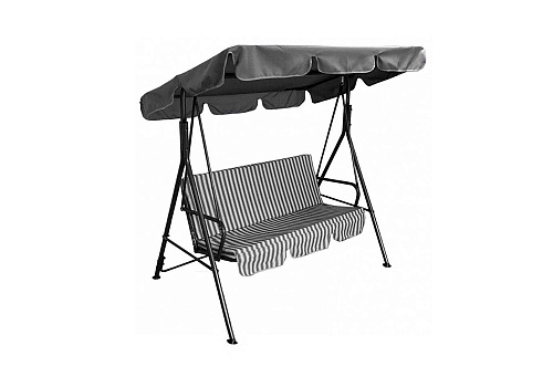 Качели садовые 2-х местные Габи серые / белые