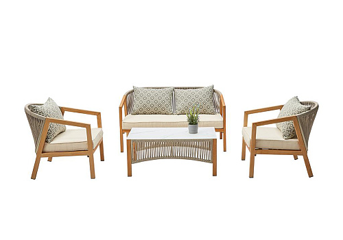 Набор мебели Бордо светлый орех / бежевый