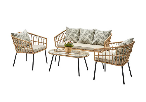 Набор мебели Брюссель светлый орех / бежевый