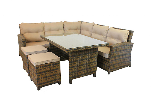 Набор мебели Версаль коричневый / бежевый