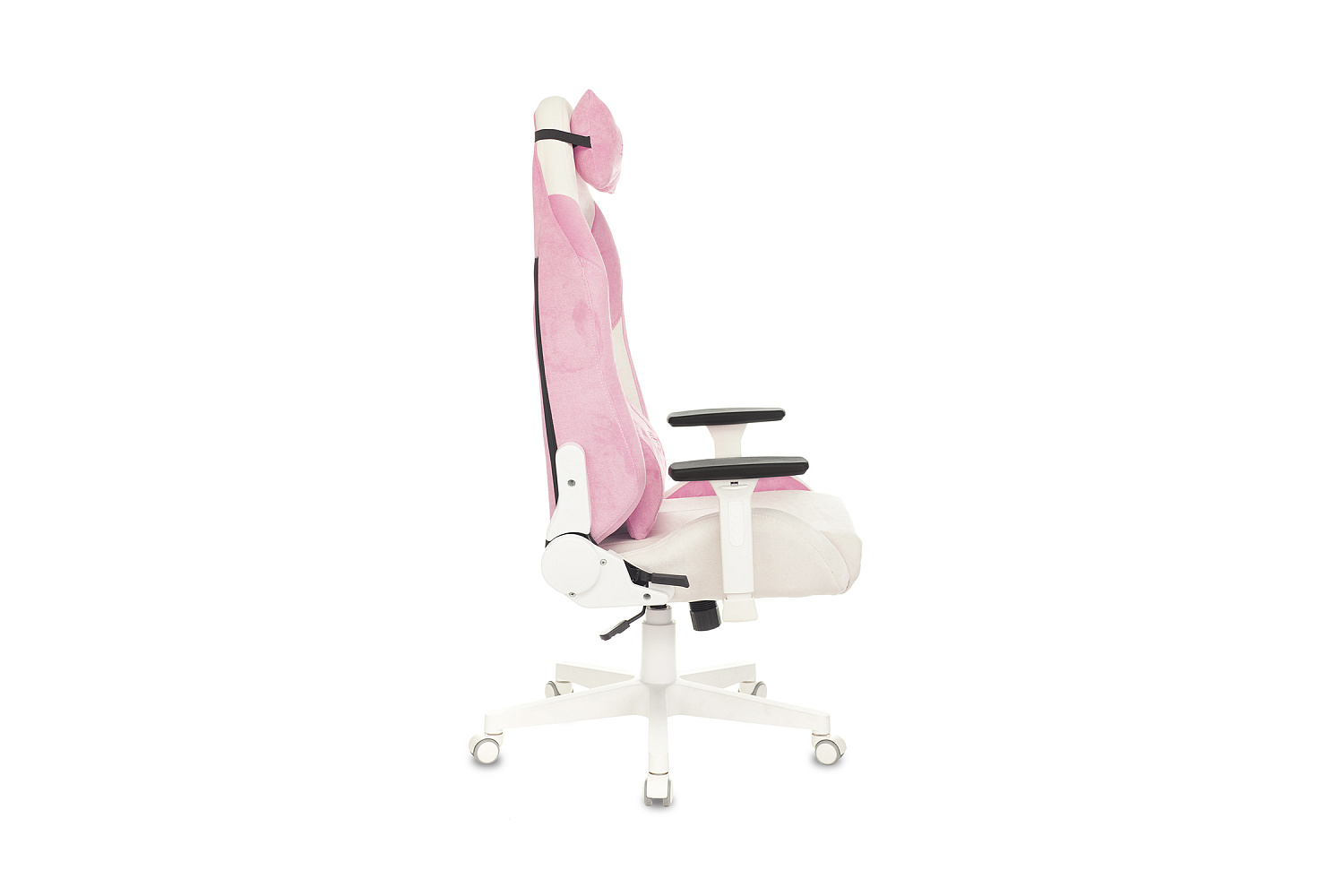 Игровое кресло белое с розовым