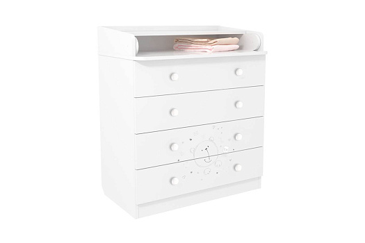 Комод French 1580 teddy белый