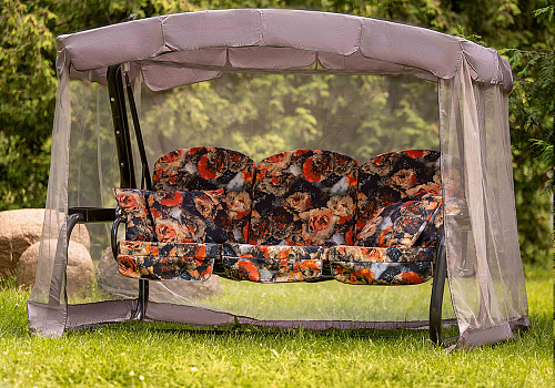 Качели садовые 3-х местные Мастак Премиум разноцветные