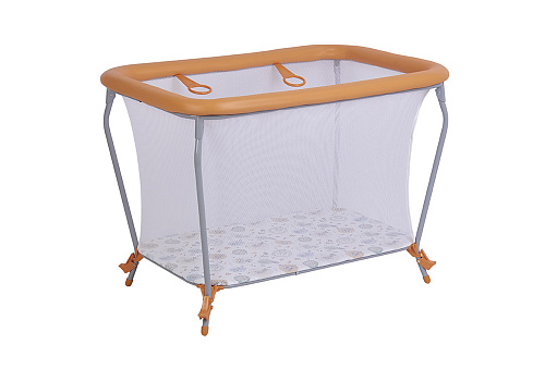 Манеж Фея Классика принт Совы / оранжевый