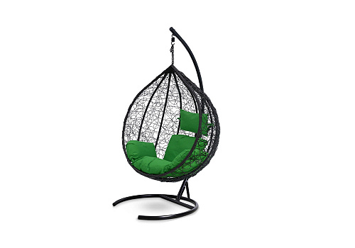 Кресло подвесное Сфера черное / коричневое / зеленое
