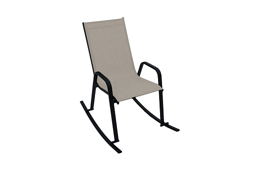 Кресло-качалка Сан-Ремо черный / серо-бежевый