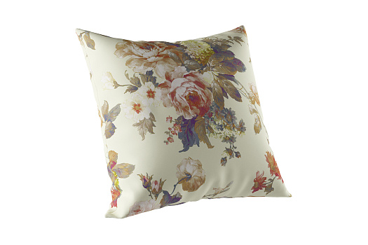 Подушка велюр бежевая