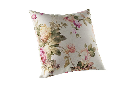 Подушка велюр бежевая