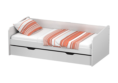 Кровать детская выдвижная Polini kids Fun 4200 белый
