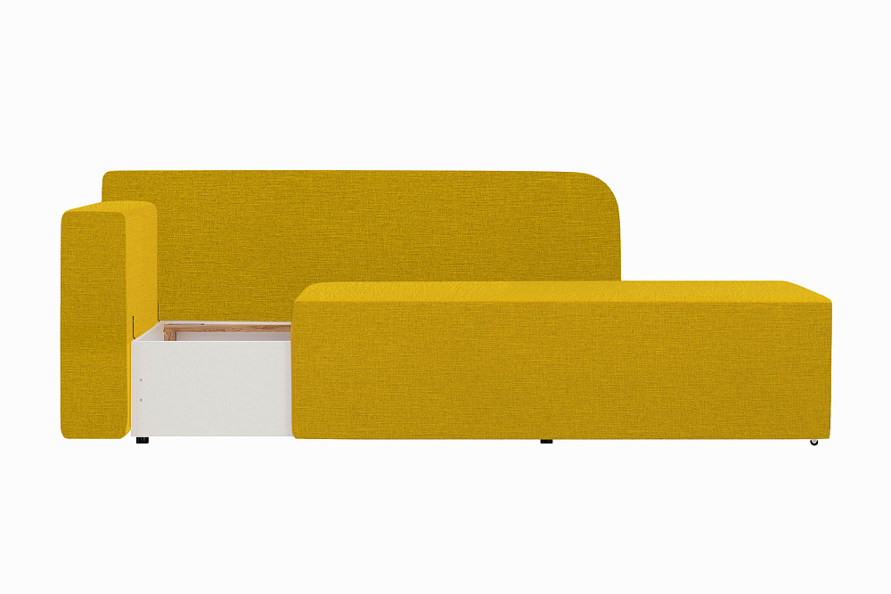 Диван кушетка Кайли левый желтый
