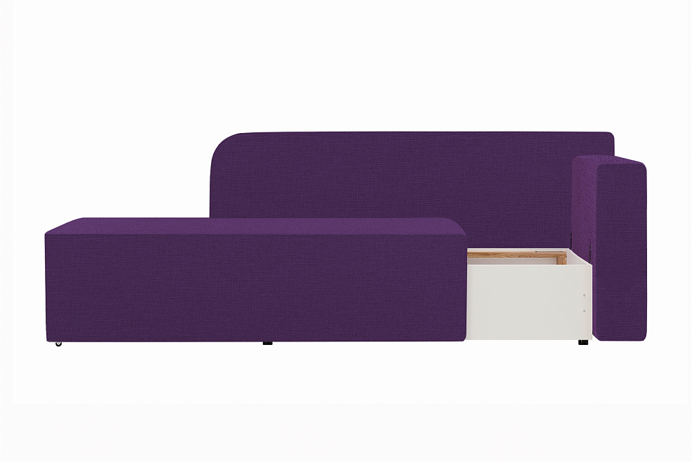 Диван кушетка Кайли правый фиолетовый