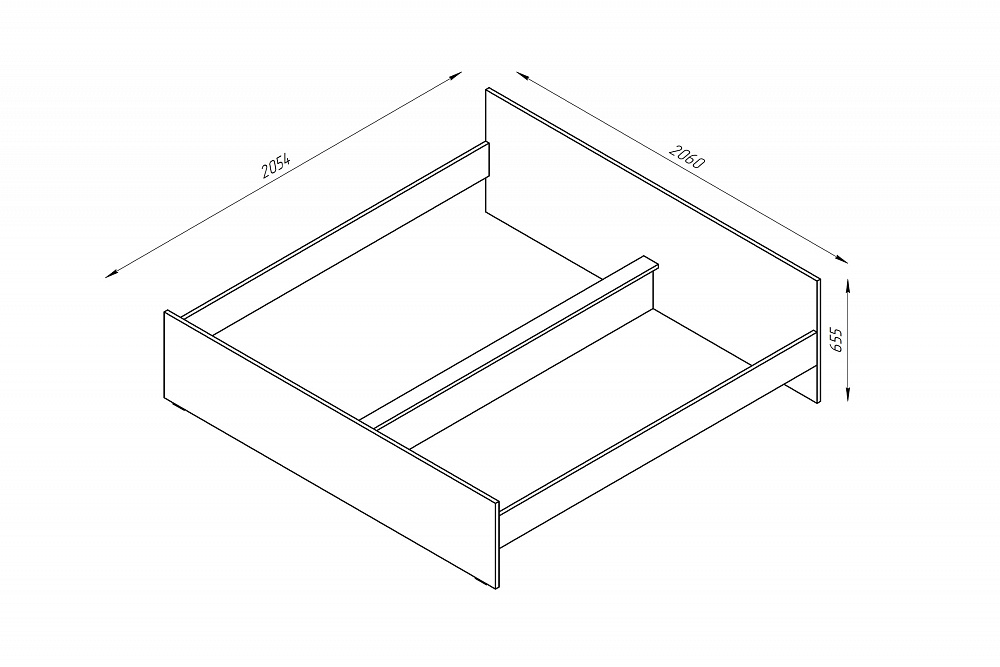 купить Кровать двуспальная Орион белая с ящиками 200х200 см за 20 690 ...
