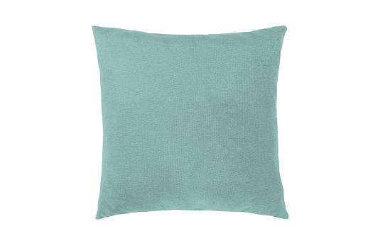 Подушка велюр голубой