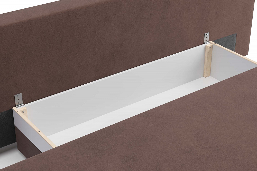 Диван еврокнижка Хольми коричневый