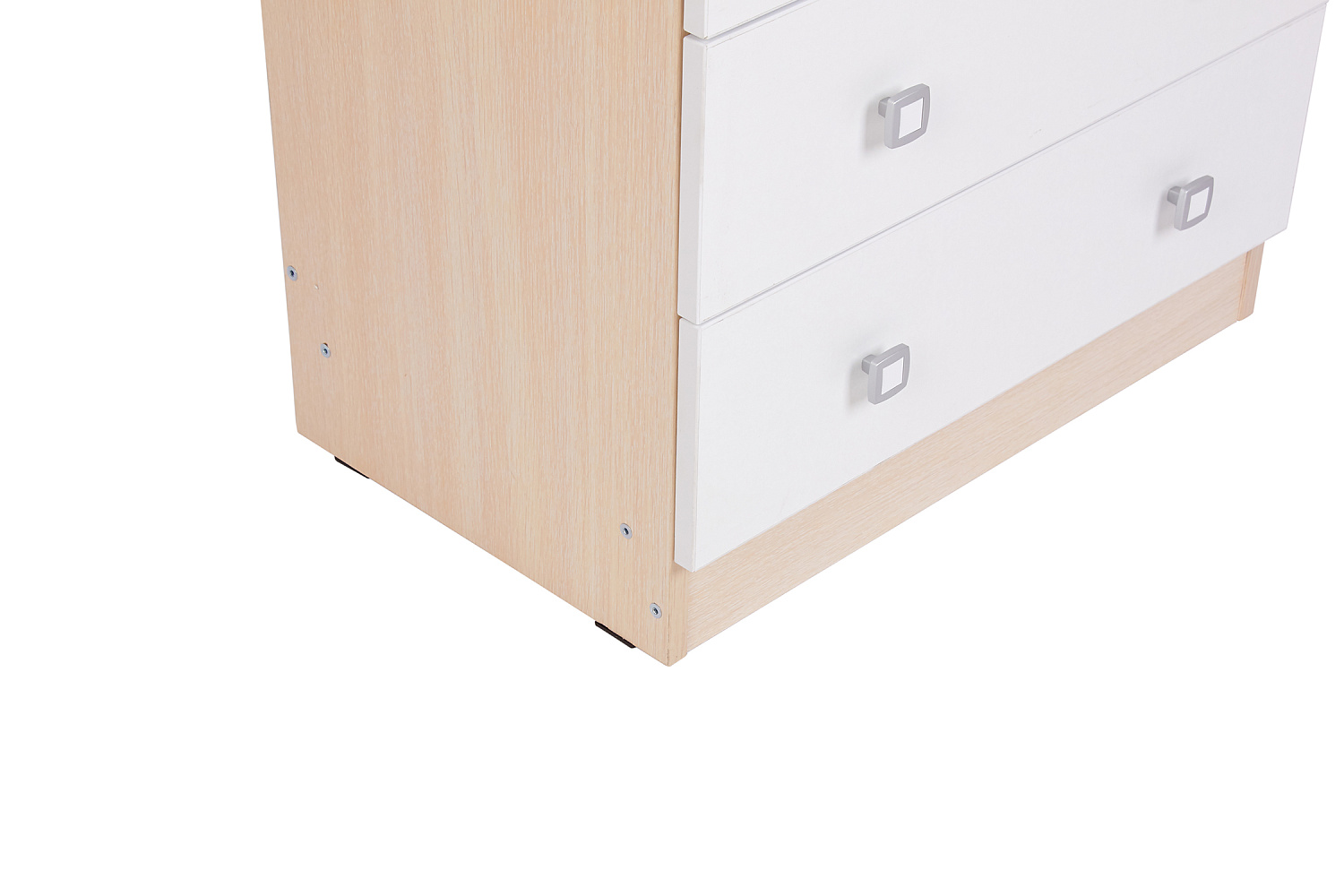 Комод c 4 ящиками Polini kids Simple дуб пастельный-белый