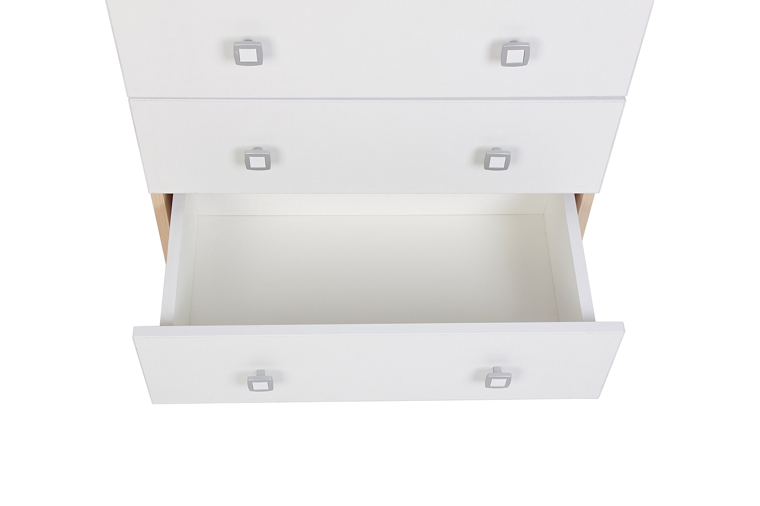 Комод c 4 ящиками Polini kids Simple дуб пастельный-белый