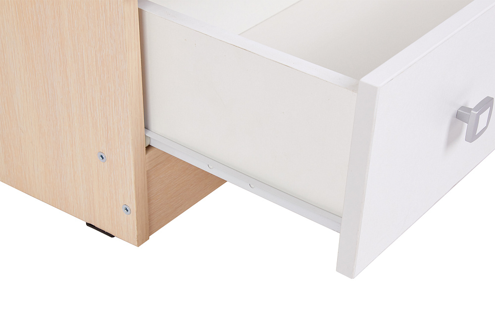 Комод c 4 ящиками Polini kids Simple дуб пастельный-белый