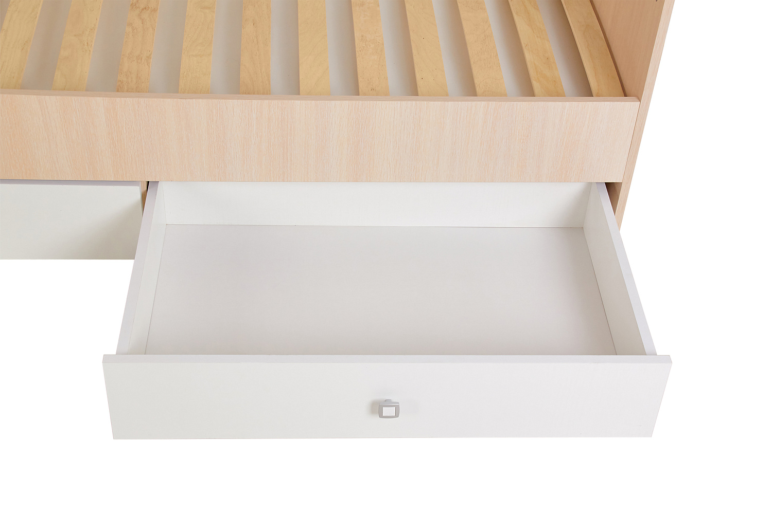 Кровать детская Фея 1100 дуб пастельный / белый