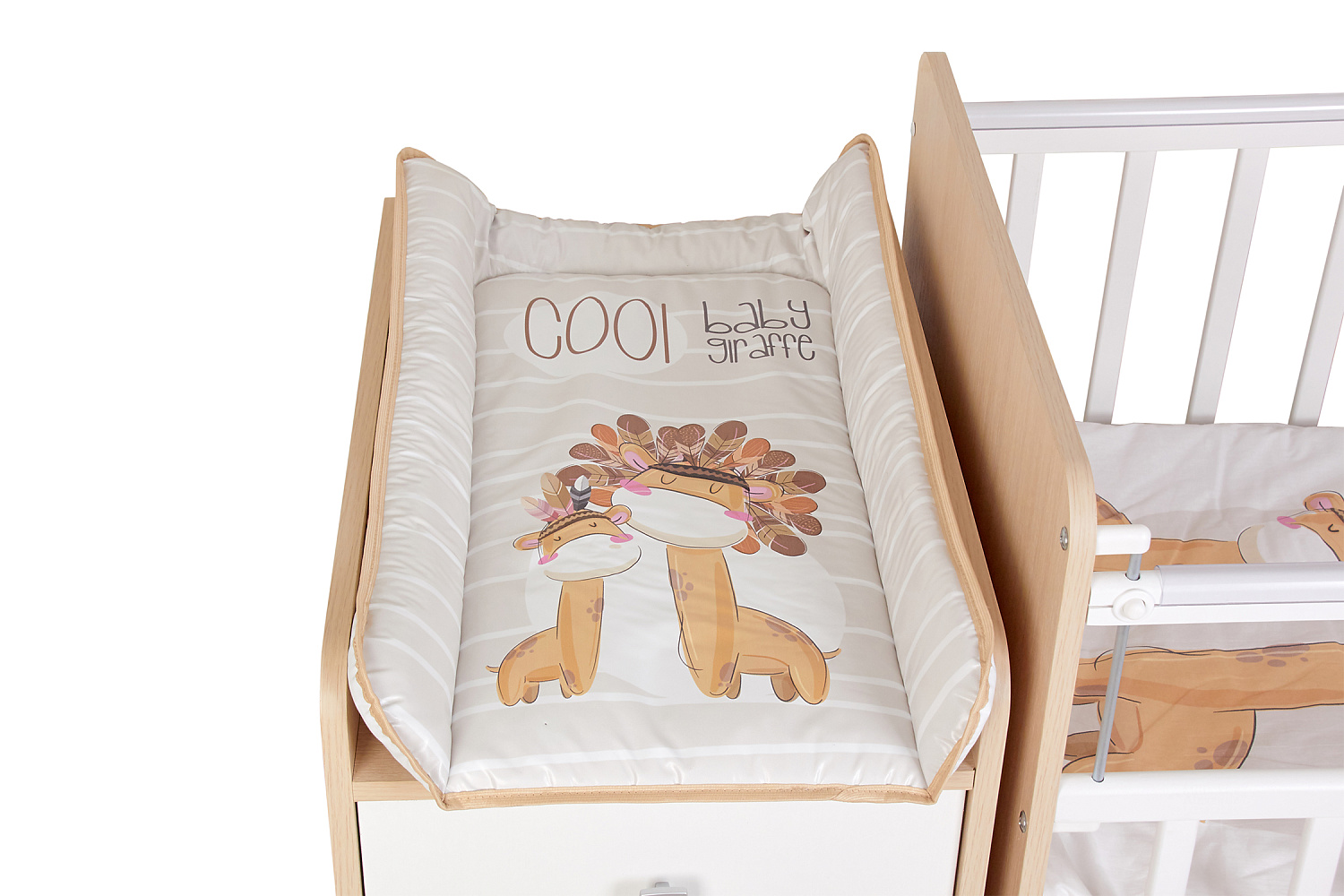 Кровать детская Фея 1100 дуб пастельный / белый