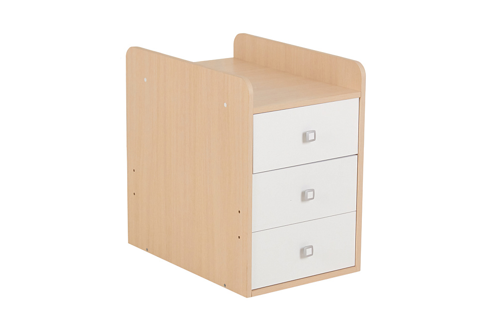 Кровать детская Фея 1100 дуб пастельный / белый