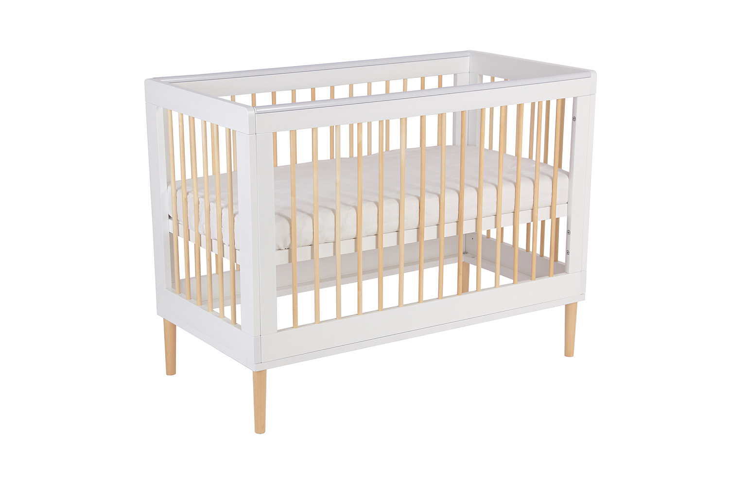 Кроватка детская Polini kids Simple 360 белый / натуральный
