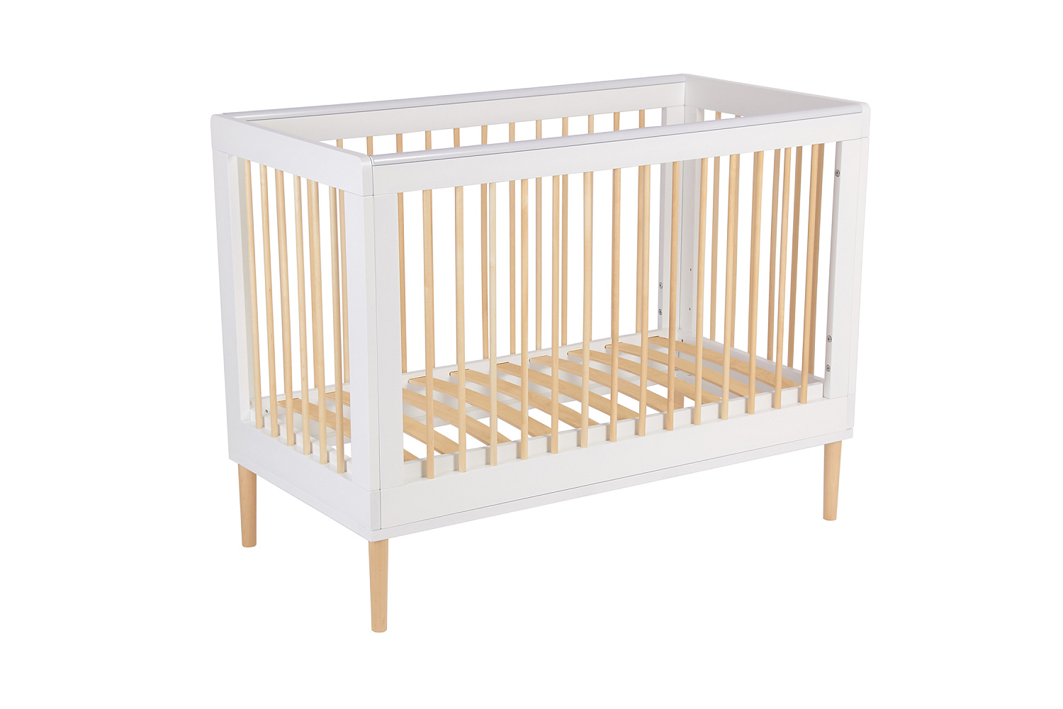 Кроватка детская Polini kids Simple 360 белый / натуральный