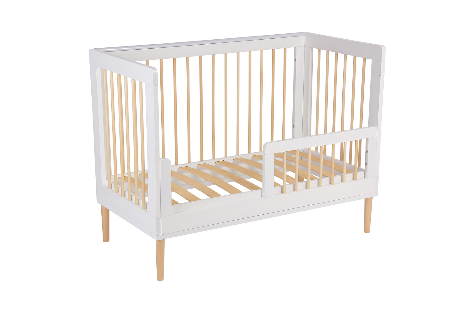 Кроватка детская Polini kids Simple 360 белый / натуральный