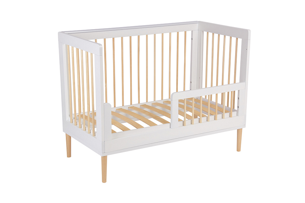 Кроватка детская Polini kids Simple 360 белый / натуральный