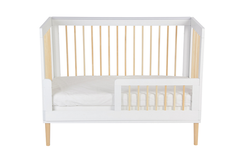 Кроватка детская Polini kids Simple 360 белый / натуральный