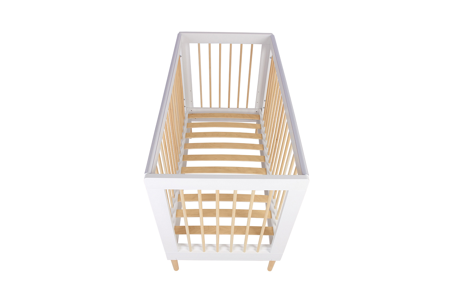 Кроватка детская Polini kids Simple 360 белый / натуральный