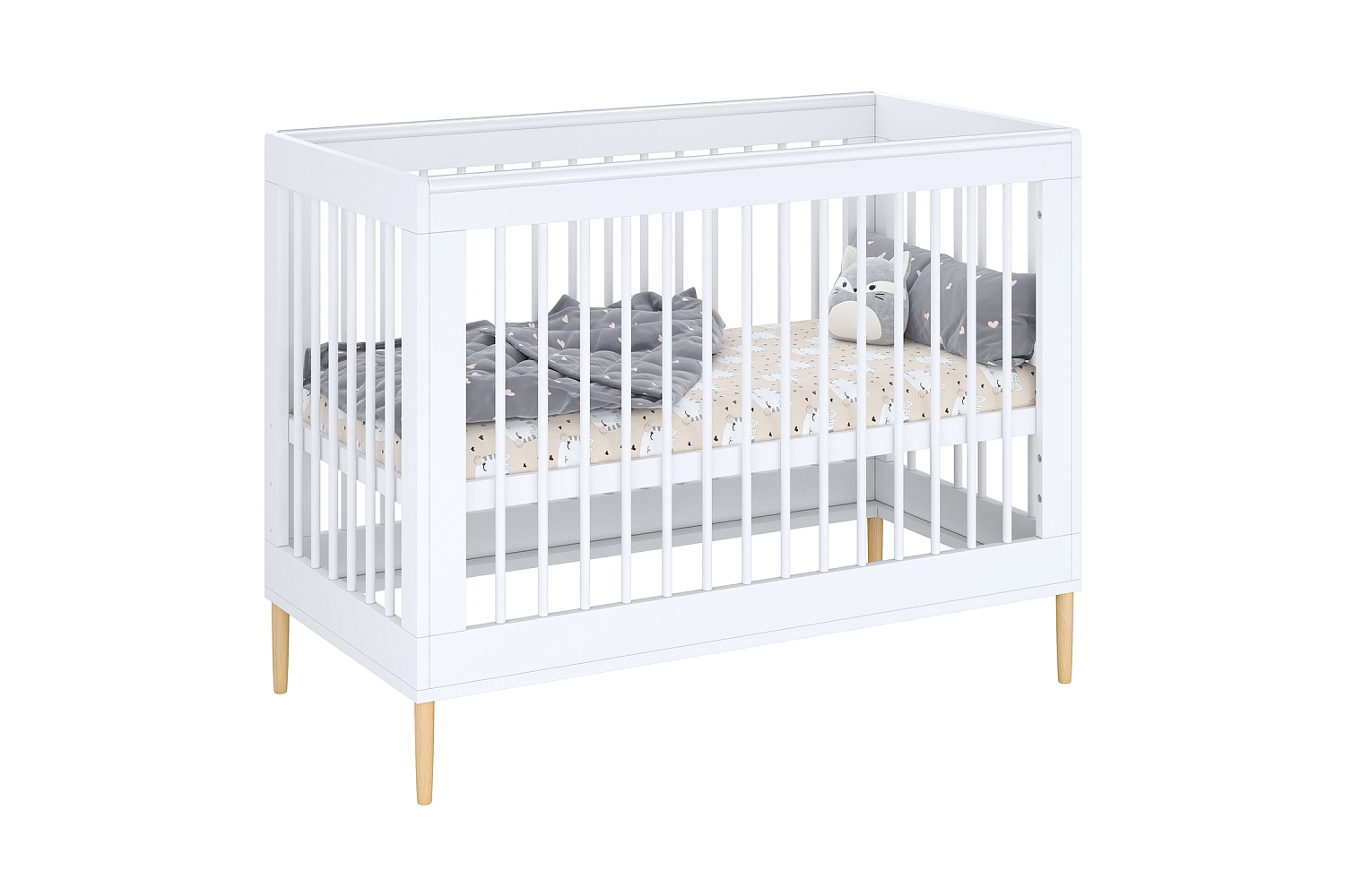 Кроватка детская Polini kids Simple 360 белая