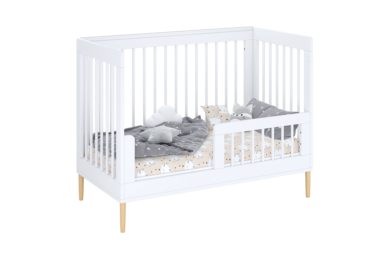 Кроватка детская Polini kids Simple 360 белая