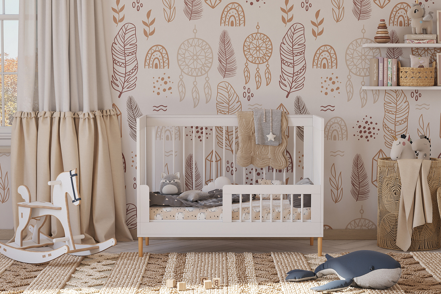 Кроватка детская Polini kids Simple 360 белая