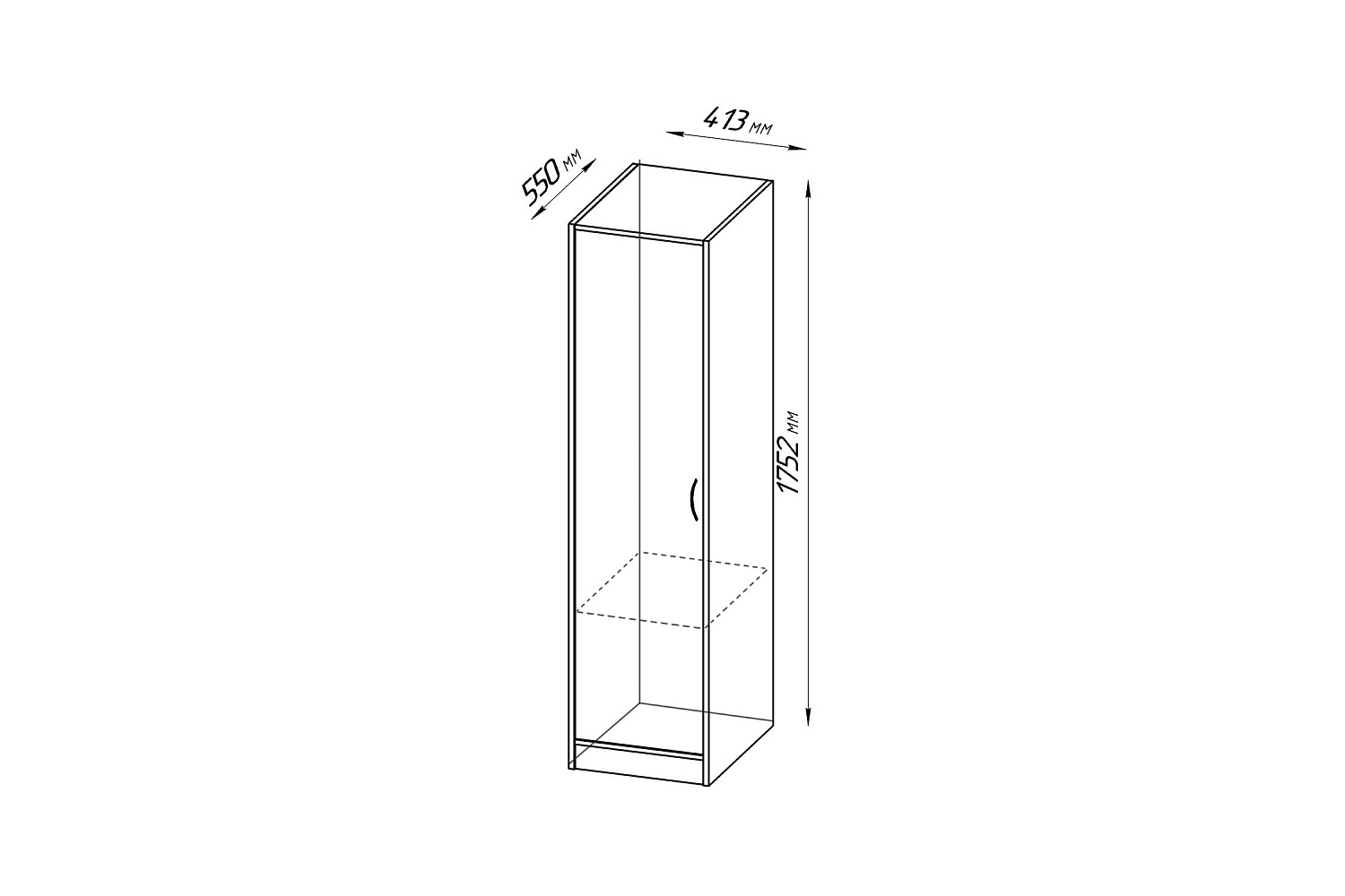 Пенал Орион дуб сонома