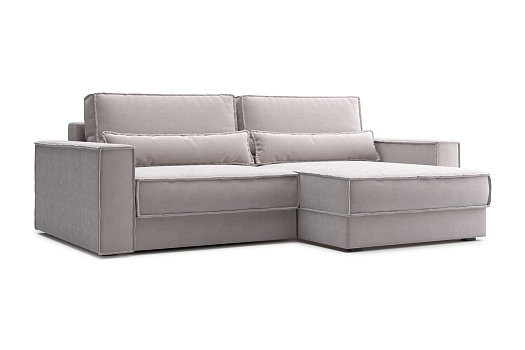 Диван угловой тик-так Сохо серо-бежевый