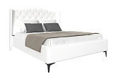 Кровать Флоренция экокожа белая