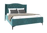Кровать Флоренция велюр бирюзовый