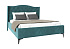 Кровать Флоренция велюр бирюзовый