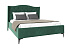 Кровать Флоренция велюр зеленый