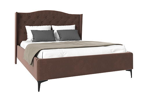 Кровать Флоренция велюр шоколад