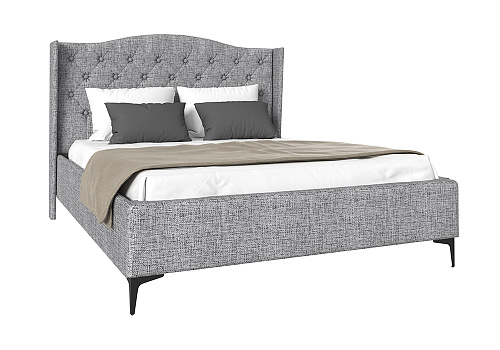 Кровать Флоренция рогожка серая
