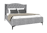 Кровать Флоренция рогожка серая
