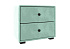 Тумба прикроватная Tango велюр мята