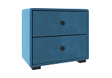 Тумба прикроватная Tango велюр синий