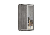 Шкаф-купе двухдверный Вега мини бетон